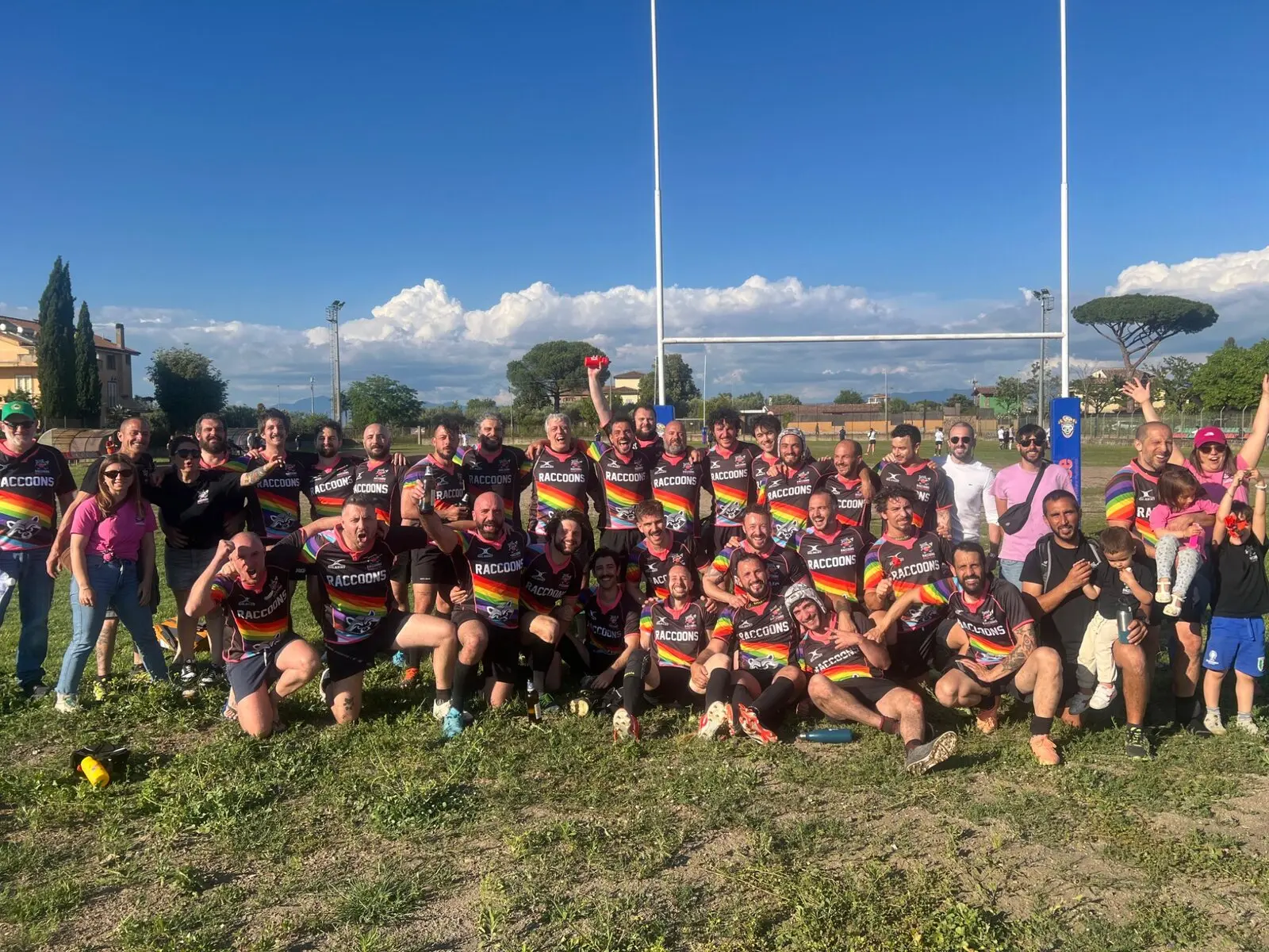 Squadra Rugby XV dei Raccoons Rugby Roma