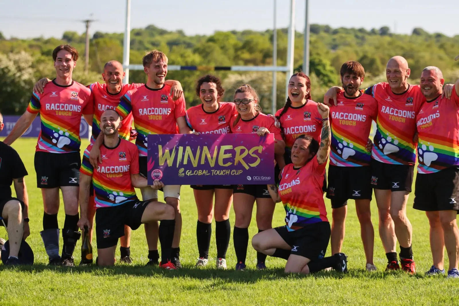 Squadra Touch dei Raccoons Rugby Roma